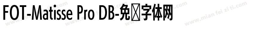 FOT-Matisse Pro DB字体转换